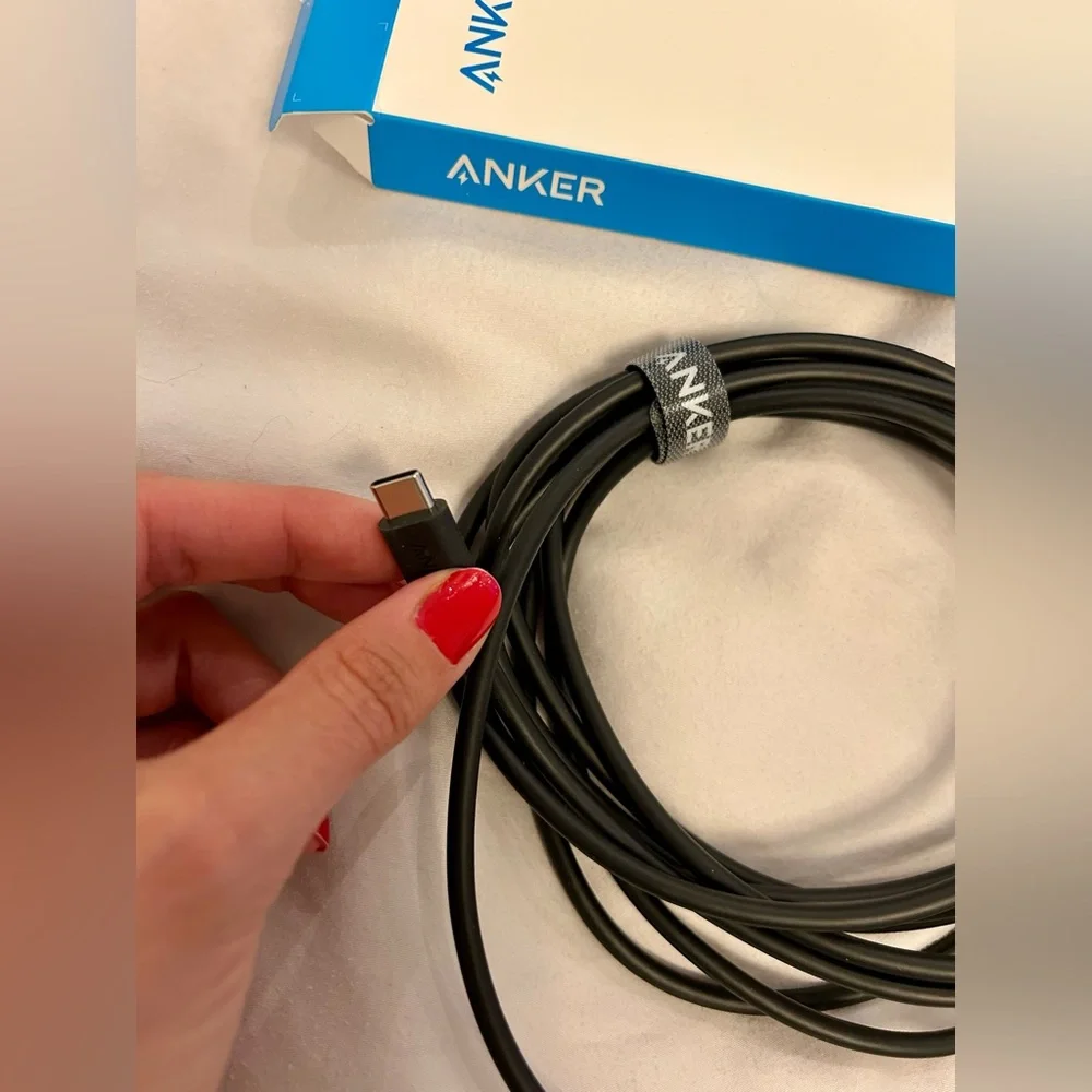 NWOT Anker PowerLine II Black USB-C with Lightning Connector (10ft)